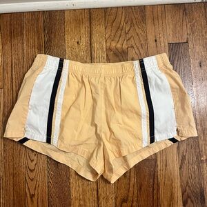 BDG Orange and White Athletic Shorts